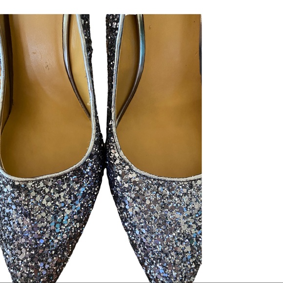 Nine West Flax Pewter Sparkle heels - Picture 2 of 9